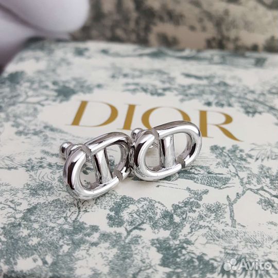 Серьги Dior Navy