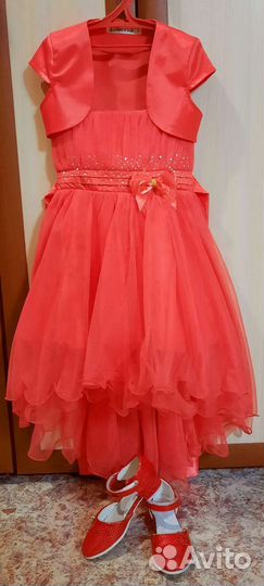 Нарядное платье для девочки 122 размер