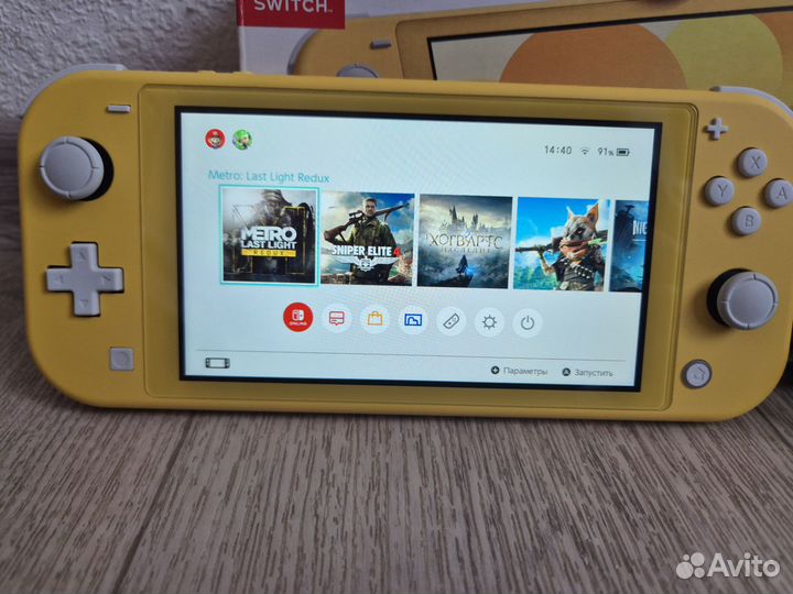 Nintendo switch lite прошитая 128гб