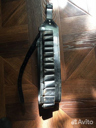 Патронташ кожаный