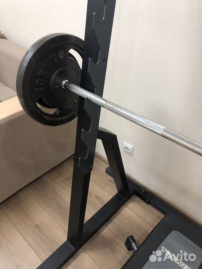 Стойка для штанги,штанга 88 кг, скамья для жима