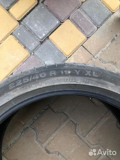 Continental ContiSportContact 5 225/40 R19 и 255/35 R19