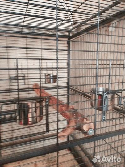 Клетка для попугая большая на колесиках