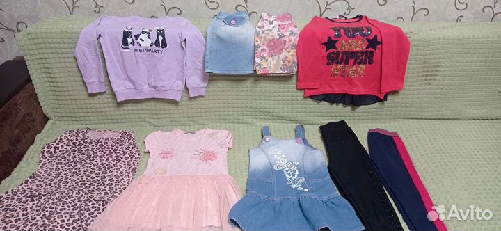 Детские вещи пакетом для девочки 110 116