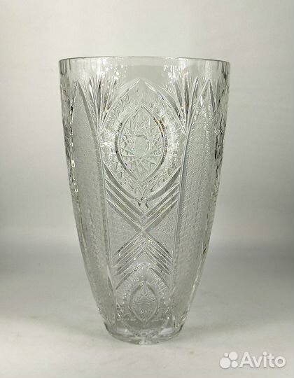 Ваза хрусталь Богемия Большая 4 литра Высота 30 см