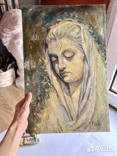 Картина маслом античность, 30/45 см