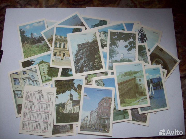 Карманные календарики виды Выборга
