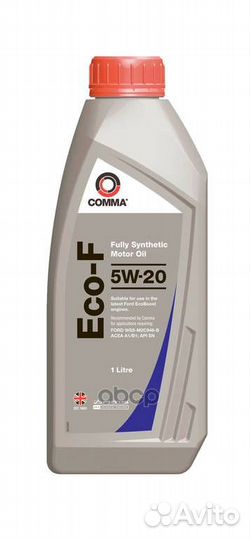 Comma 5W20 ECO-F (1L) масло моторное синт ford