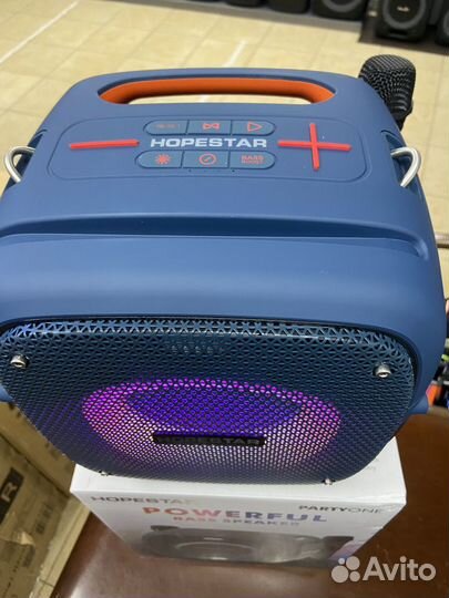 Колонка мощная 80 Вт HopeStar Party One синий
