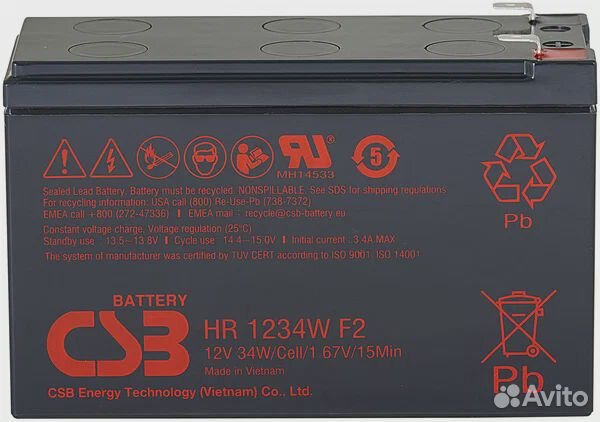 Аккумуляторы CSB AGM для ибп UPS