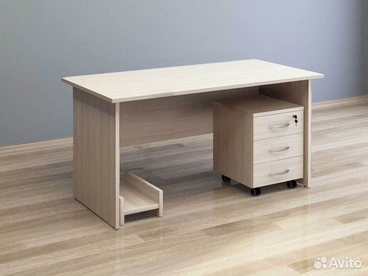 Стол компьютерный с тумбой Альфа 63 263 в офис