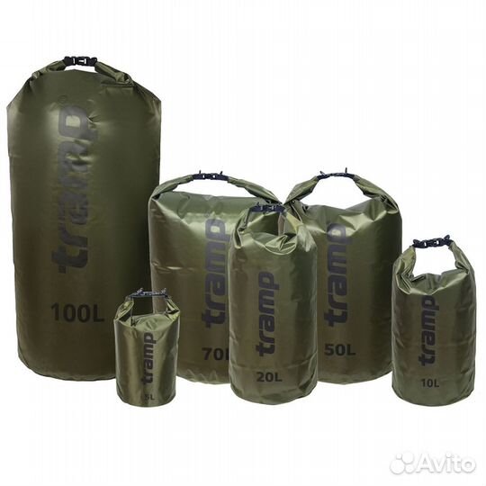 Гермомешок 100л. Diamond RipStop (олива) 