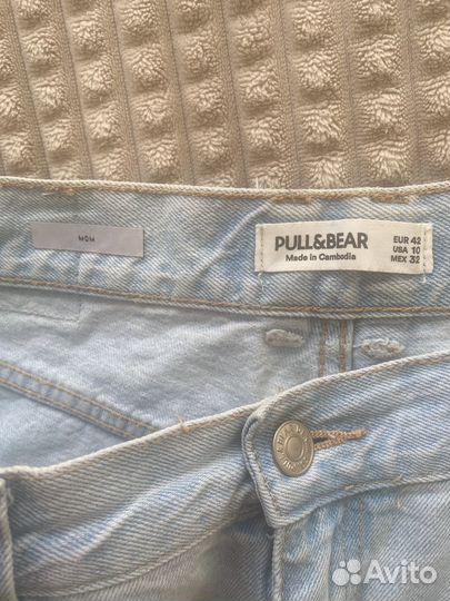 Джинсы pull and bear mom 42