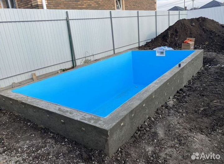 Бассейн 5м*3м*1.5м(из чаши полипропилена)