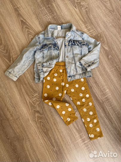 Джинсовка hm детская и легенсы zara