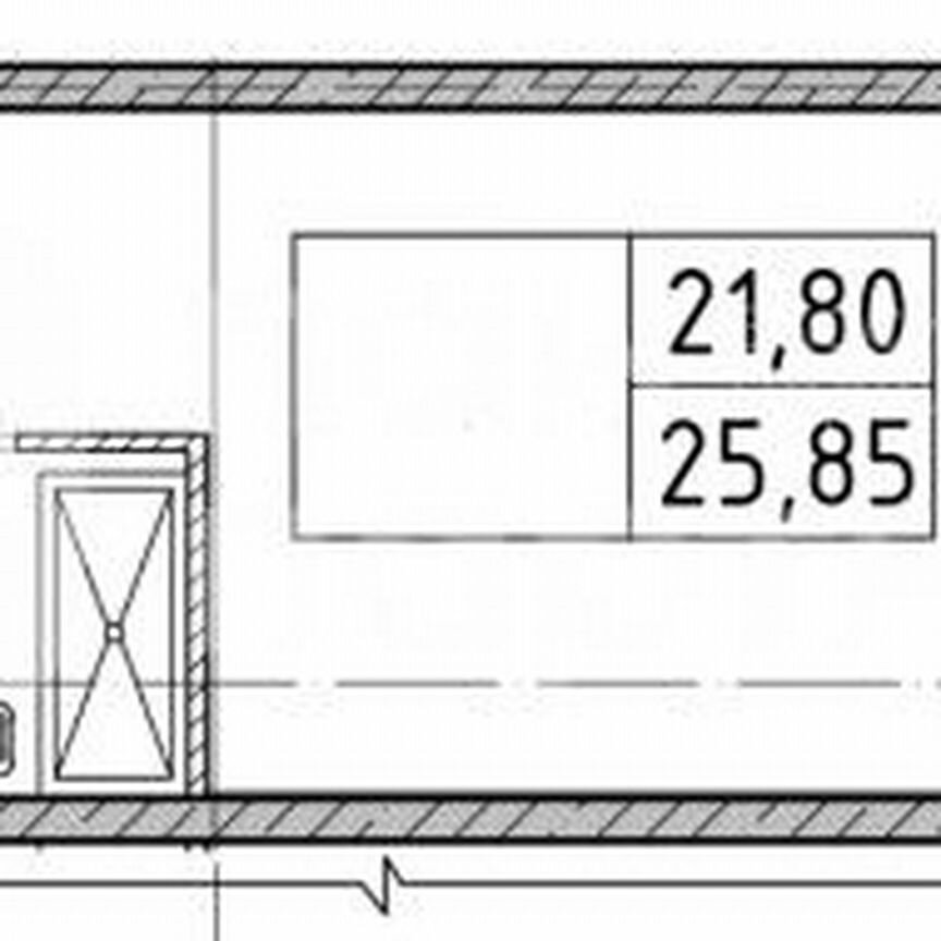 Апартаменты-студия, 25,9 м², 10/14 эт.