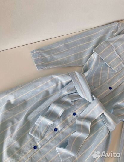 Платье zara льняное