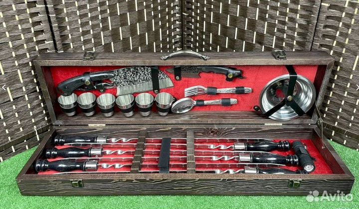 Шашлычный набор в кейсе. Новый