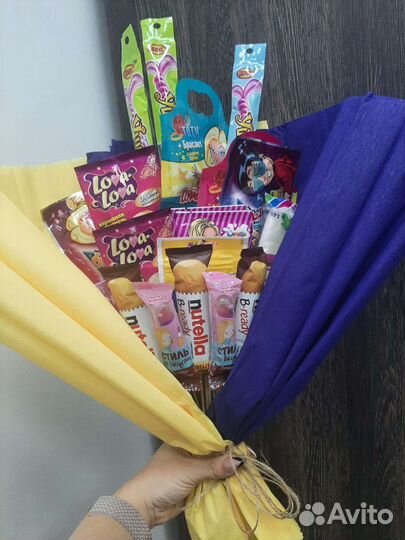 Сладкие букеты из конфет