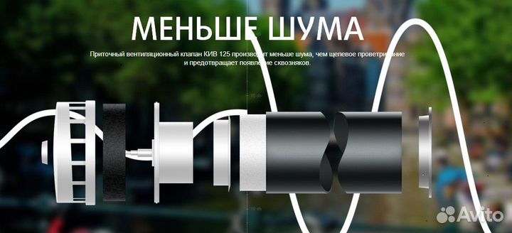 Кив 125 приточный клапан. Продажа+установка