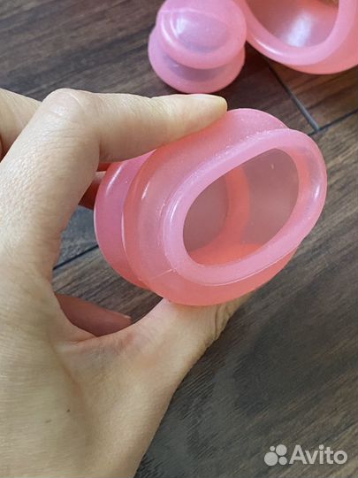 Банки для вакуумного массажа розовые