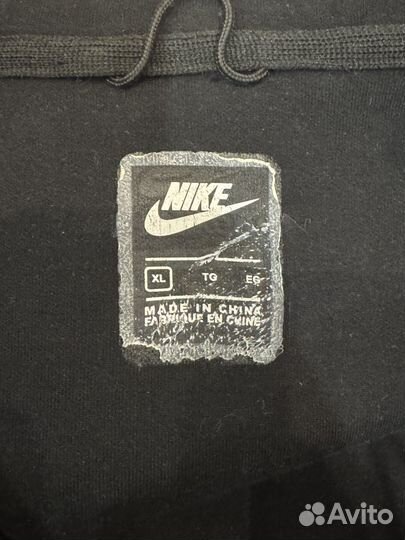 Кофта nike tech fleece черная