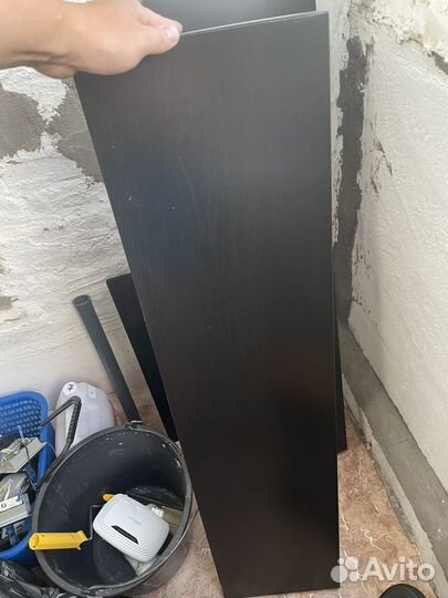 Полка настенная IKEA черный лак