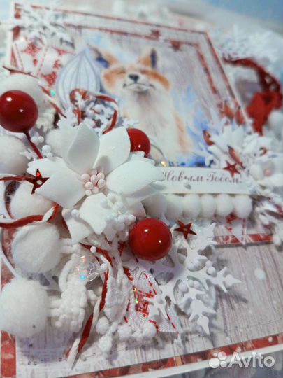 Новогодние открытки ручной работы