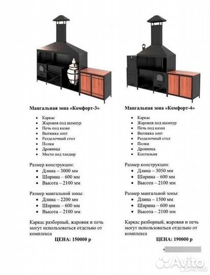 Мангальная зона Комфорт-6