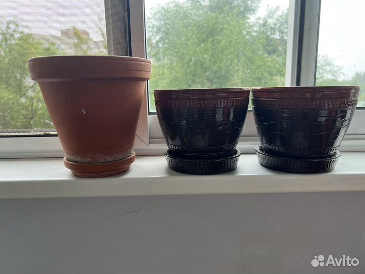 Керамические горшки для цветов