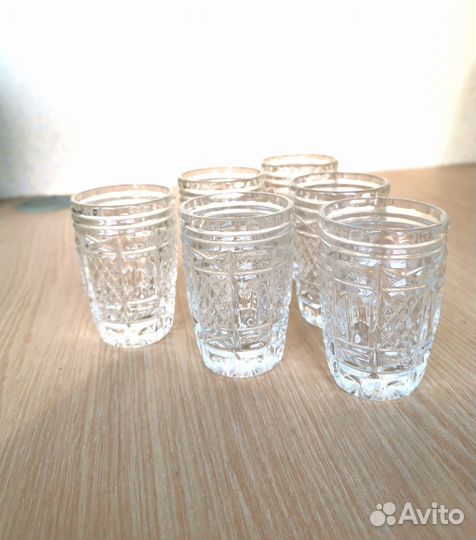 Стопки хрустальные СССР 6 штук