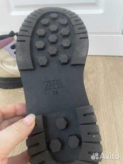 Ботинки демисезонные для девочки zara 36 размер