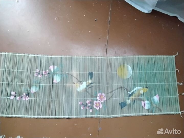 Шторка или салфетка из дерева Птицы, СССР, винтаж