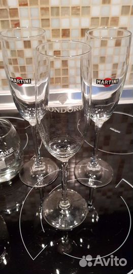 Бокалы для шампанского,виски,коньяка, бренди