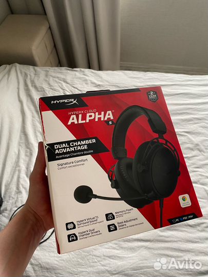 Игровые наушники Hyperx cloud alpha S Blackout
