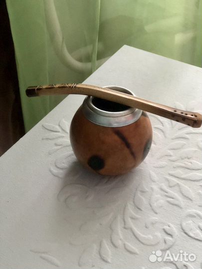 Калебас для мате из тыквы, новый