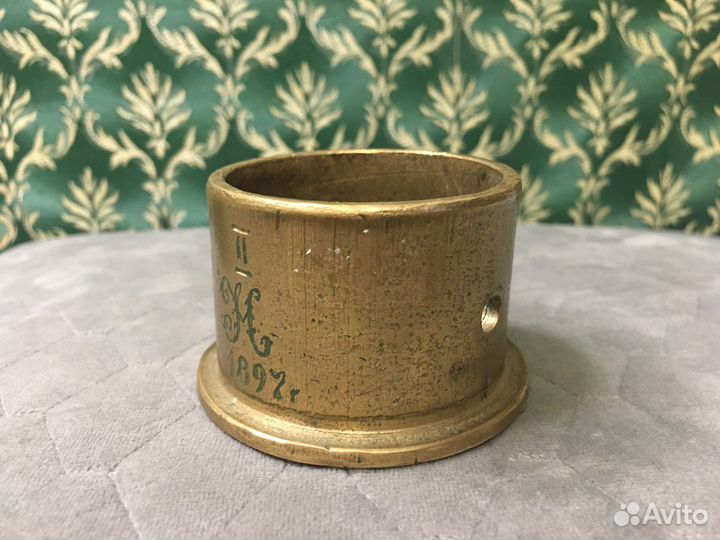 Бронзовая деталь Николай 2 1897 г