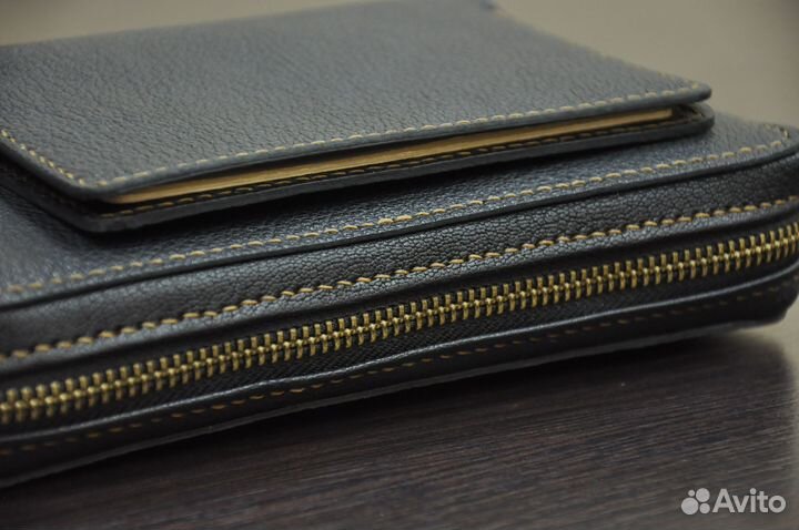 Мужской клатч из натуральной кожи ручная работа