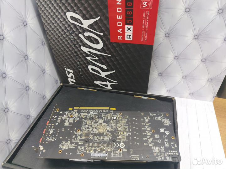 Игровая видеокарта MSI RX580 armor 8gb