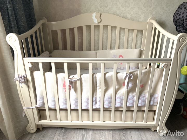 Кроватка для малыша Можга (красная звезда )