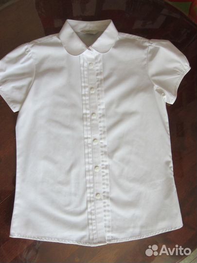 Блузка белая для девочек на 11-12 лет