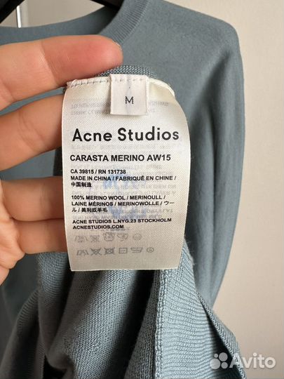 Джемпер шерсть Acne studios оригинал