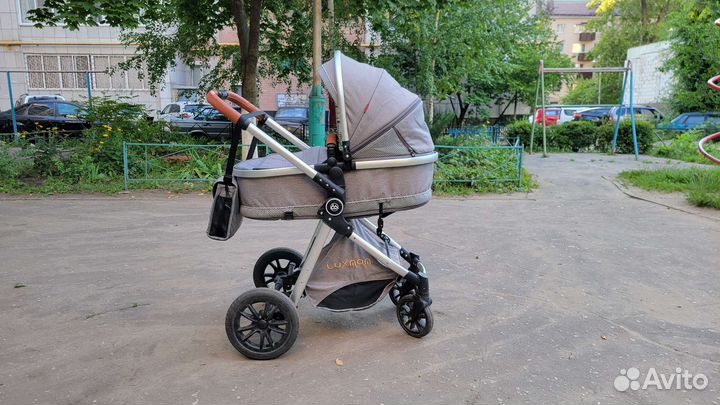 Коляска 2 в 1 luxmom лёгкая и компактная