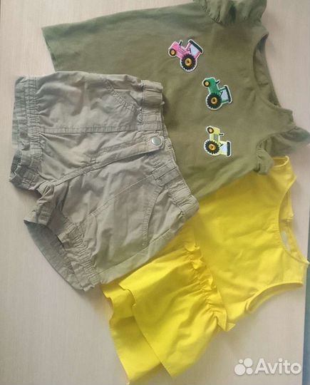 Большой пакет одежды для девочки 92