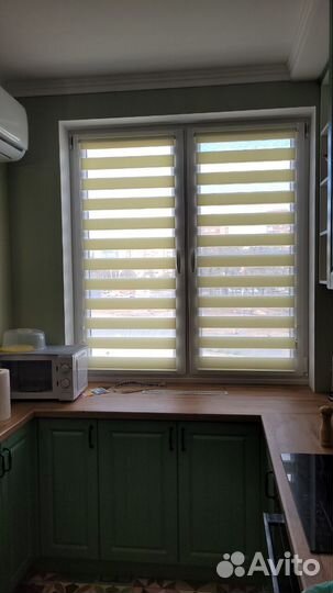 Рулонные шторы день ночь на заказ