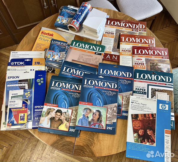 Фотобумага epson, lomond, hp
