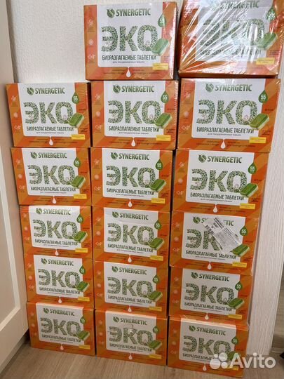 Таблетки для посудомоечных машин synergetic