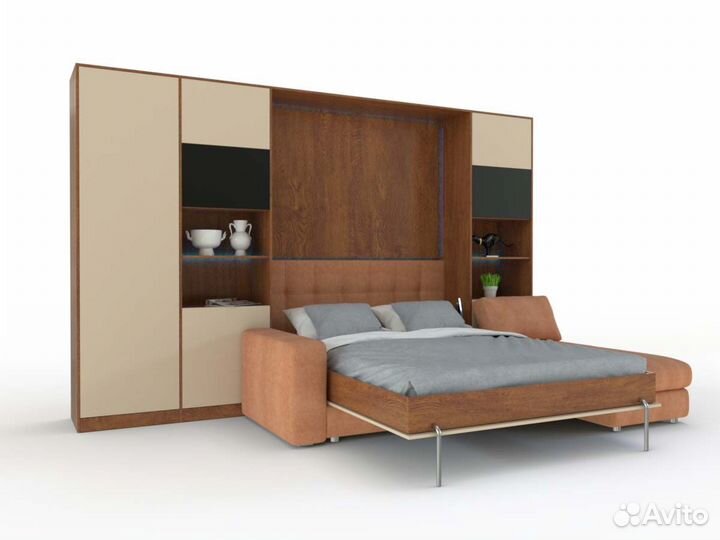 Шкаф кровать трансформер с диваном