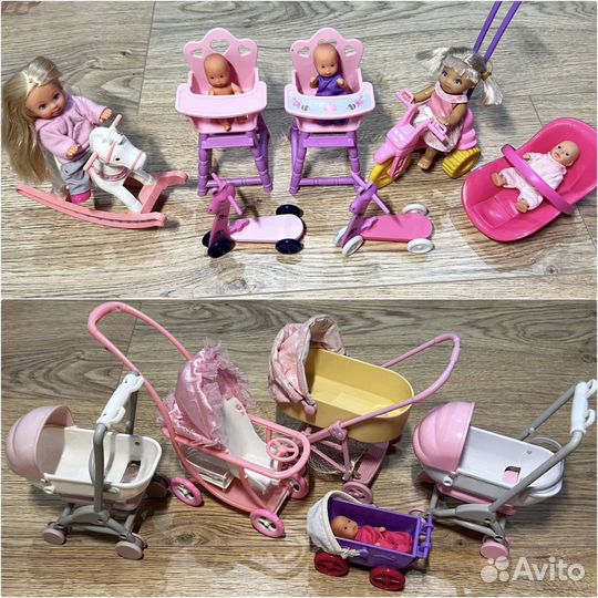Наборы с куклами Барби Коляски дом щенков