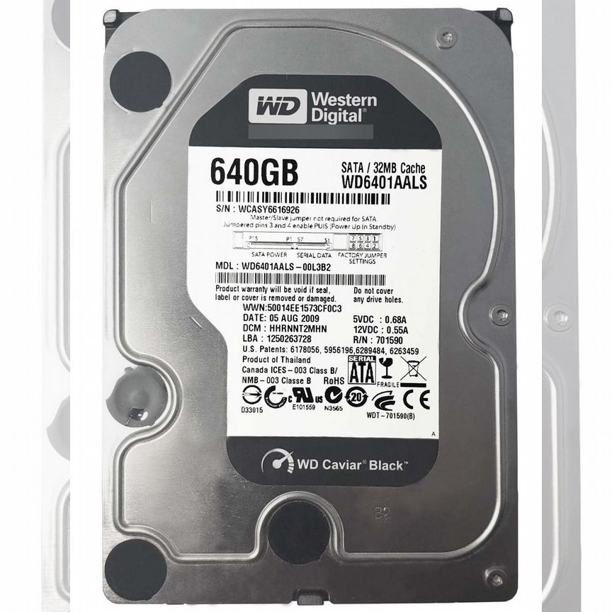 [WD6401AALS] Жесткий Диск Western Digital 640gb Sata Wd6401aals